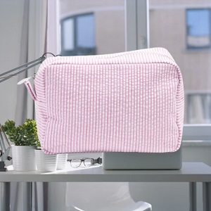 Seersucker cosmetic bag - Image 2