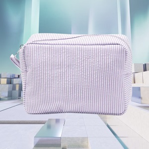 Seersucker cosmetic bag - Image 3