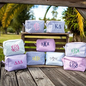 Seersucker cosmetic bag - Image 4