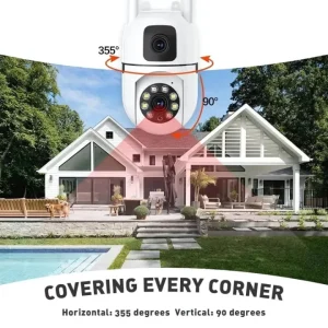 **Semi-Outdoor PTZ Security Camera for Home and Business Monitoring**